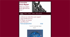 Desktop Screenshot of columbiaautorepairstl.com